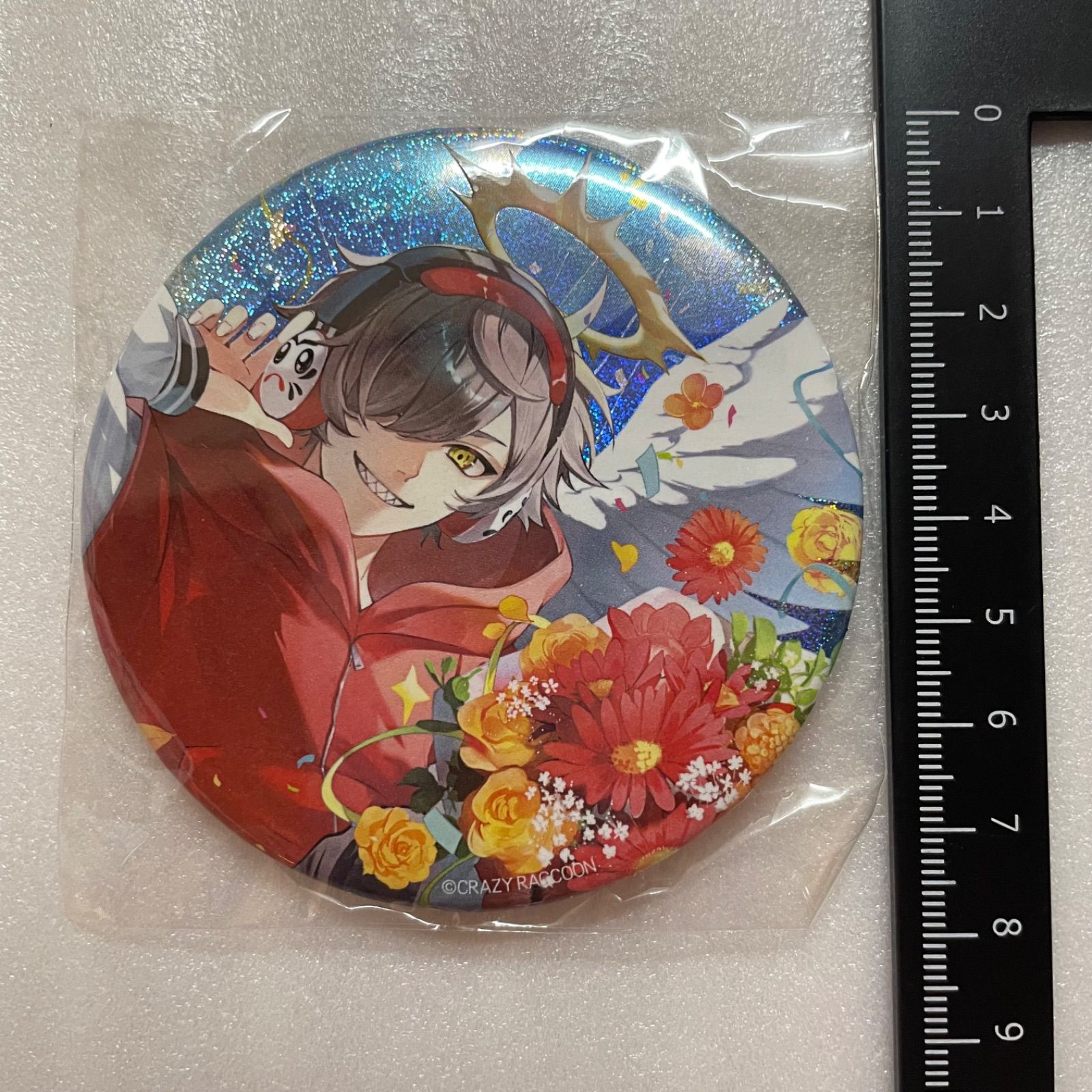 CR だるまいずごっど 誕生日記念グッズ Crazy Raccoon 缶バッジ S5