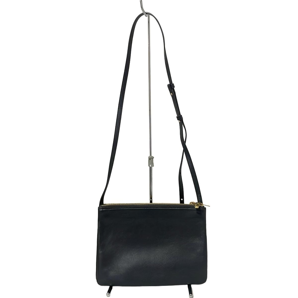 CELINE(セリーヌ) ショルダーバッグ トリオラージ ダークグレー レザー