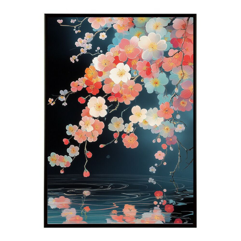 A1サイズ（約59x84cm）】【lm-poster-3038】【フレーム付き】和柄