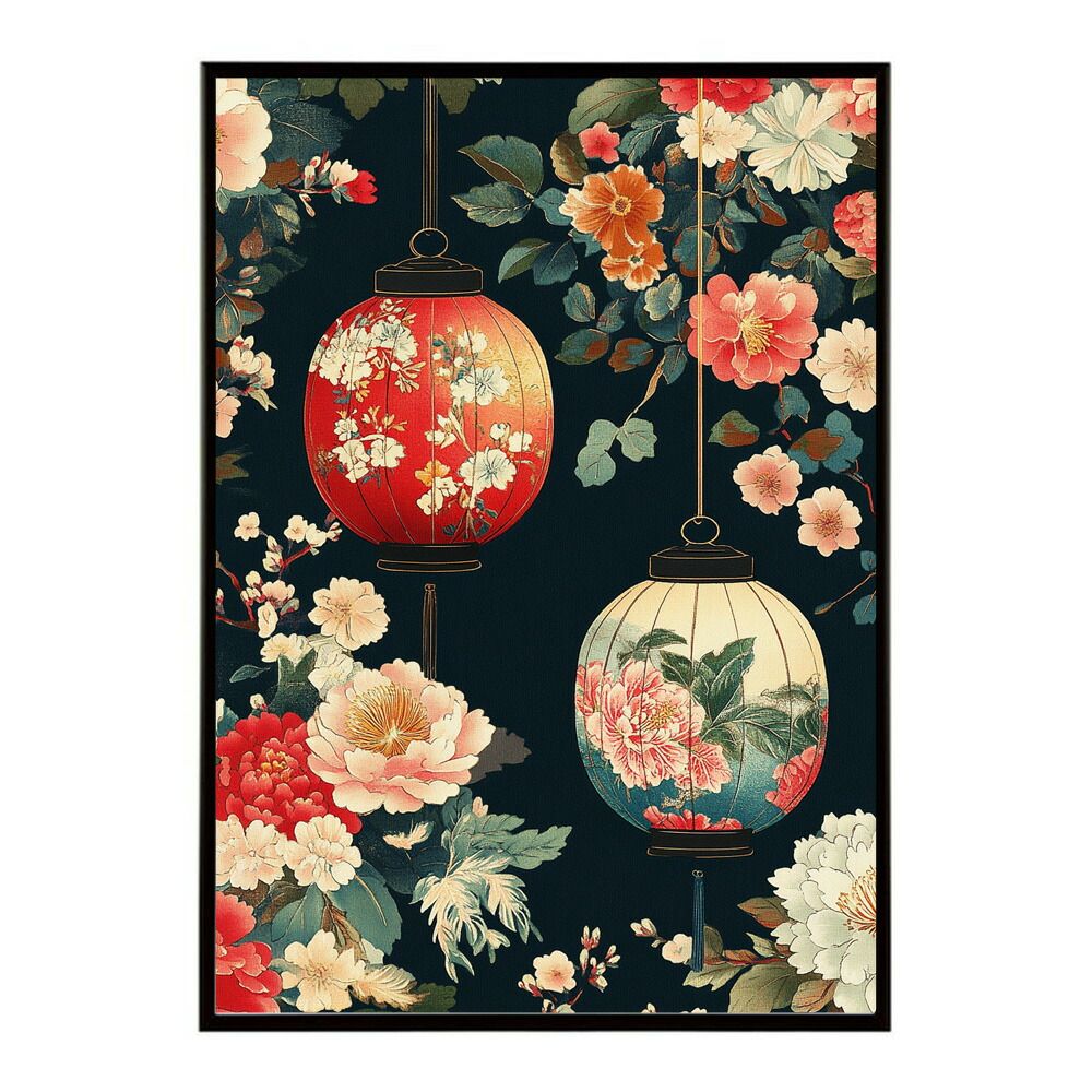 A1サイズ（約59x84cm）】【lm-poster-3042】【フレーム付き】和柄