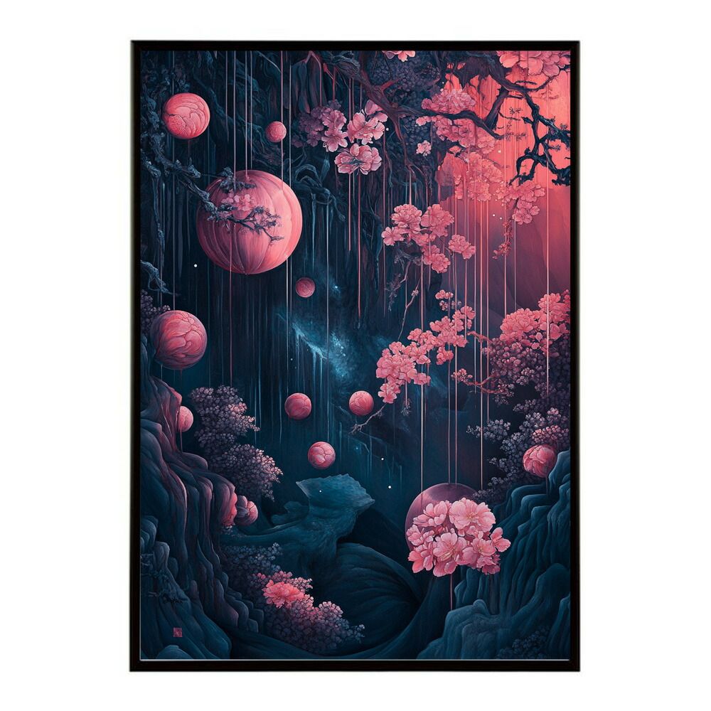 A2サイズ（約42x59cm）】【lm-poster-3060】【フレーム付き】和柄