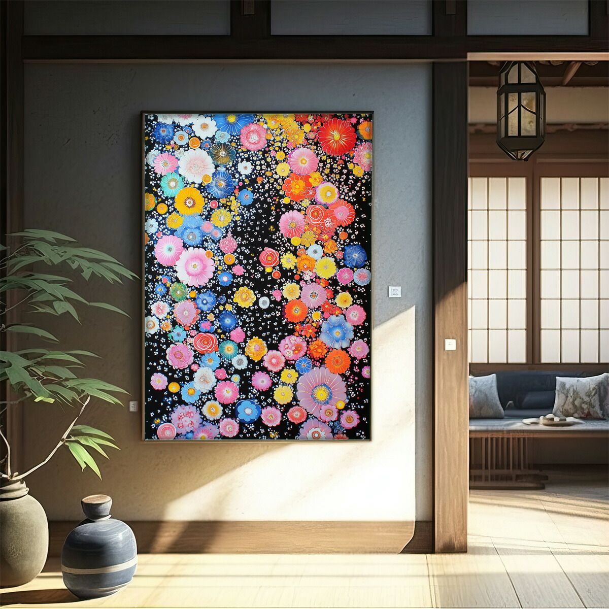 B1サイズ（約73x103cm）】【lm-poster-2968】【フレーム付き】和柄