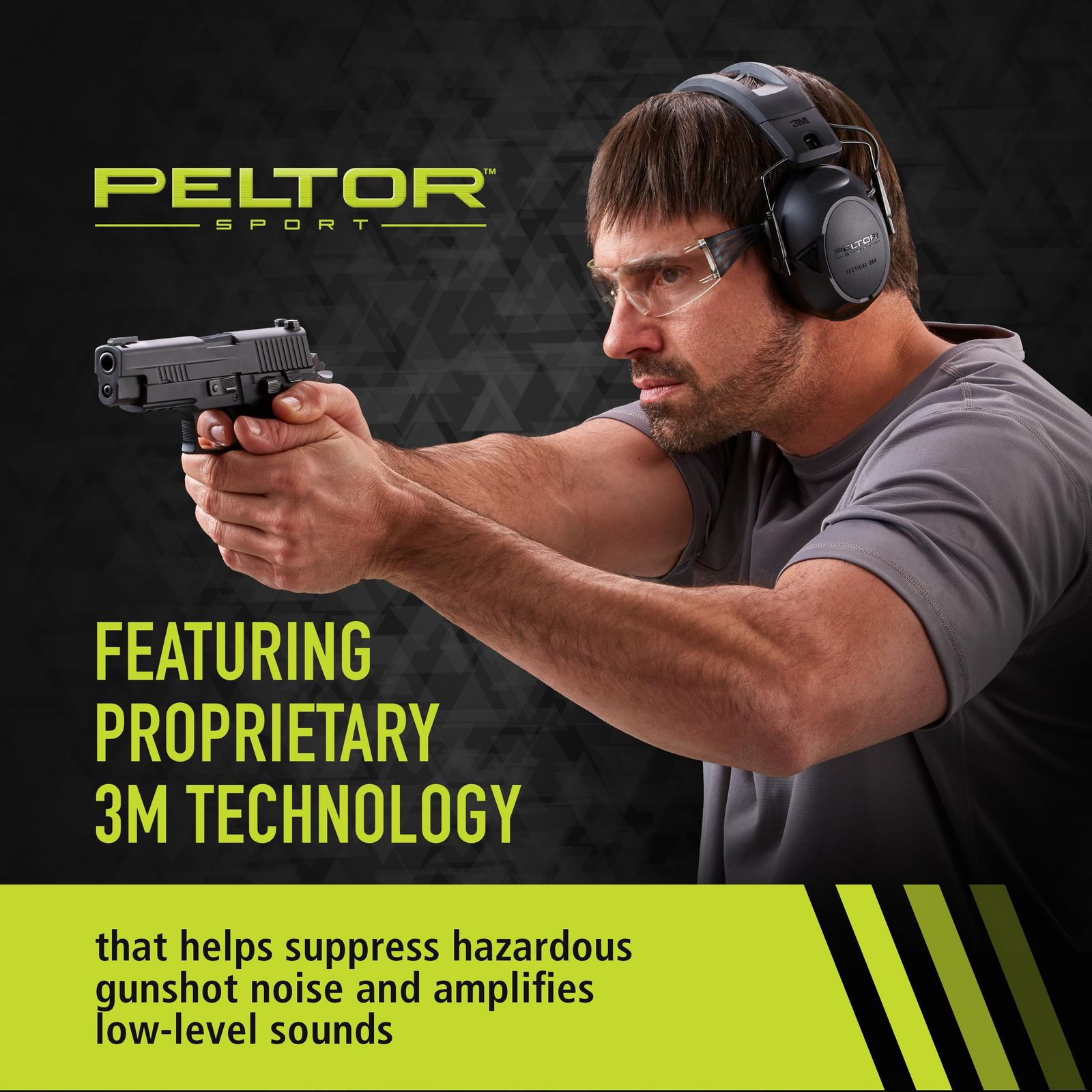 3 M Peltor Sport Tactical 500電子式聴覚保護具 ワイヤレス