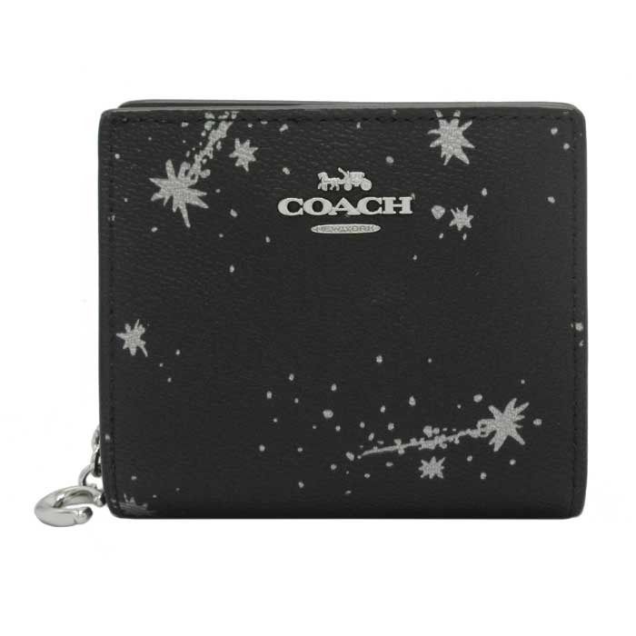 【新品】コーチ 財布 二つ折り財布 (小銭入れ有り) COACH SNAP WALLET シグネチャー キャンバス メタルロゴ Cチャーム スモールウォレット IDパスケース付き CCL96 アウトレット レディース 送料無料 COACH（コーチ） 《クーポン配布》コーチ 二つ折り財布 シグネチャー