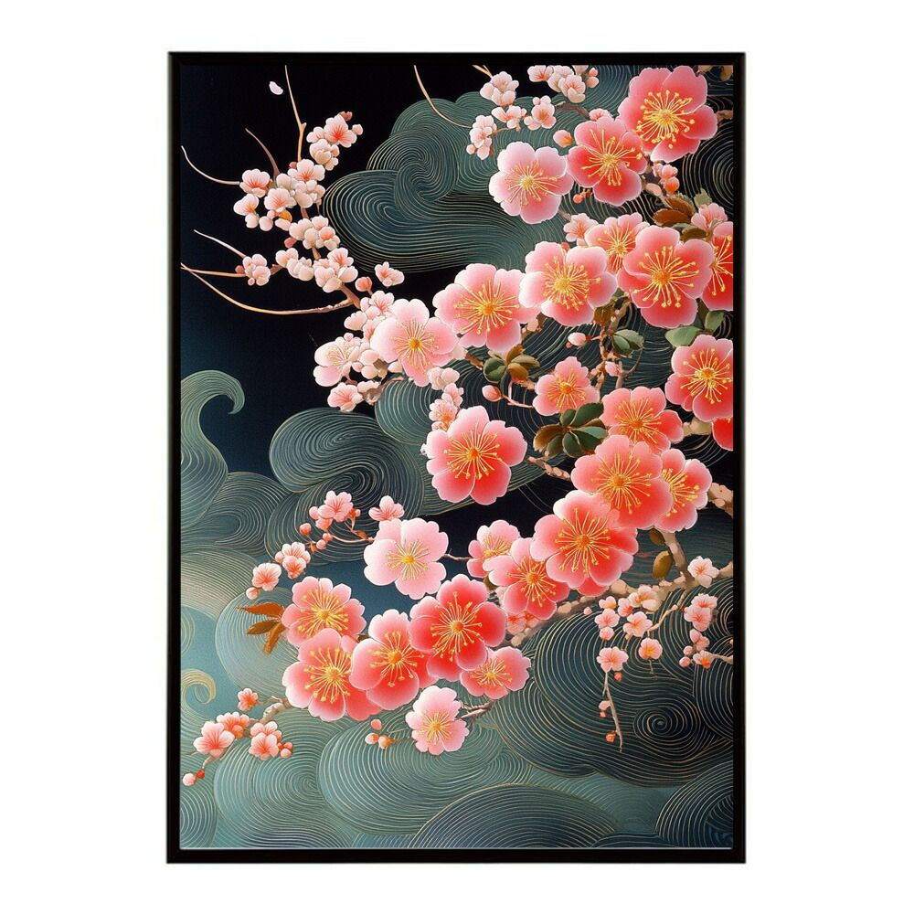 さんびすページ 2 B1サイズ（約73x103cm）】【lm-poster-3096】【フレーム付き】和柄