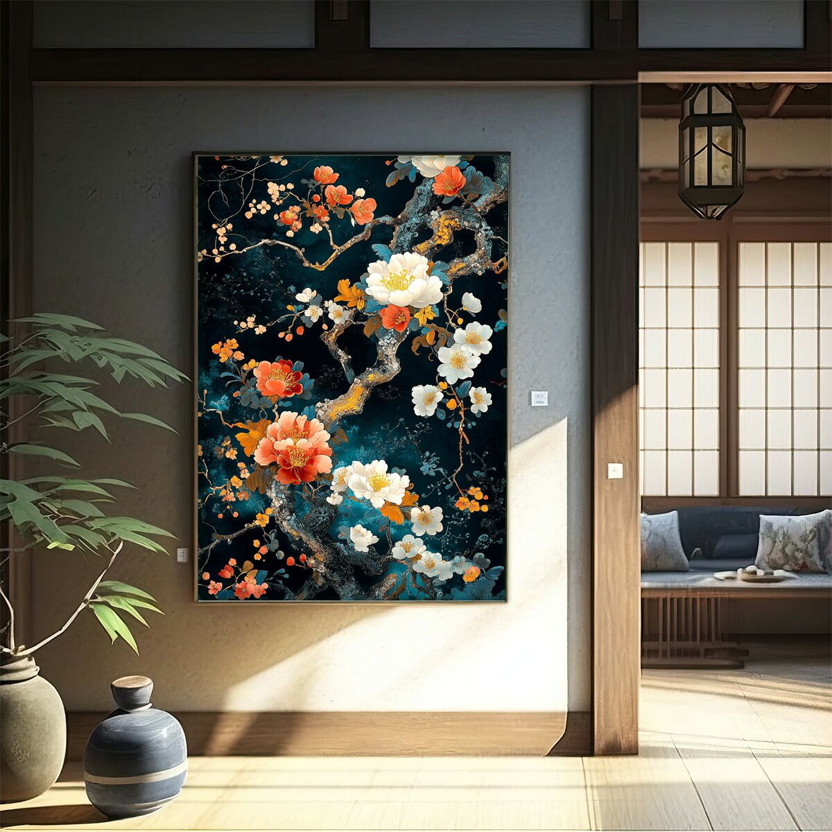 B4サイズ（約25x36cm）】【lm-poster-5795】【フレーム付き】ホース
