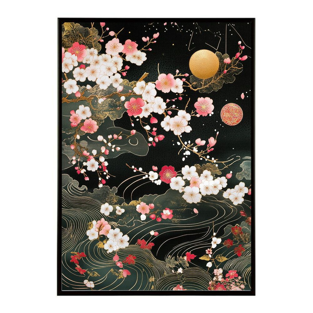 限定SALE，最新作 【B3サイズ（約36x51cm）】【lm-poster-3120】【フレーム付き】和柄 千代紙 和風 ジャパン 日本 レトロ 古典 古い ビンテージ ポスター イラスト レリーフ・アート