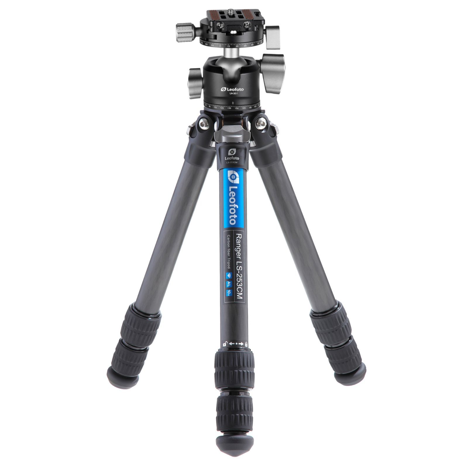 Leofoto レオフォト LS-253 CM LH-30 R カーボン三脚 レンジャーシリーズ｜最大脚径25 mm｜3段｜3 8 1 4インチ対応