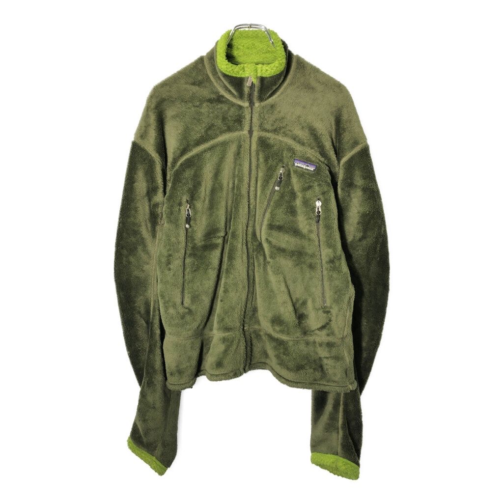 00年代 patagonia パタゴニア レギュレーター R 4 フリースジャケット アウトドア グリーン メンズ S 古着 V 9020