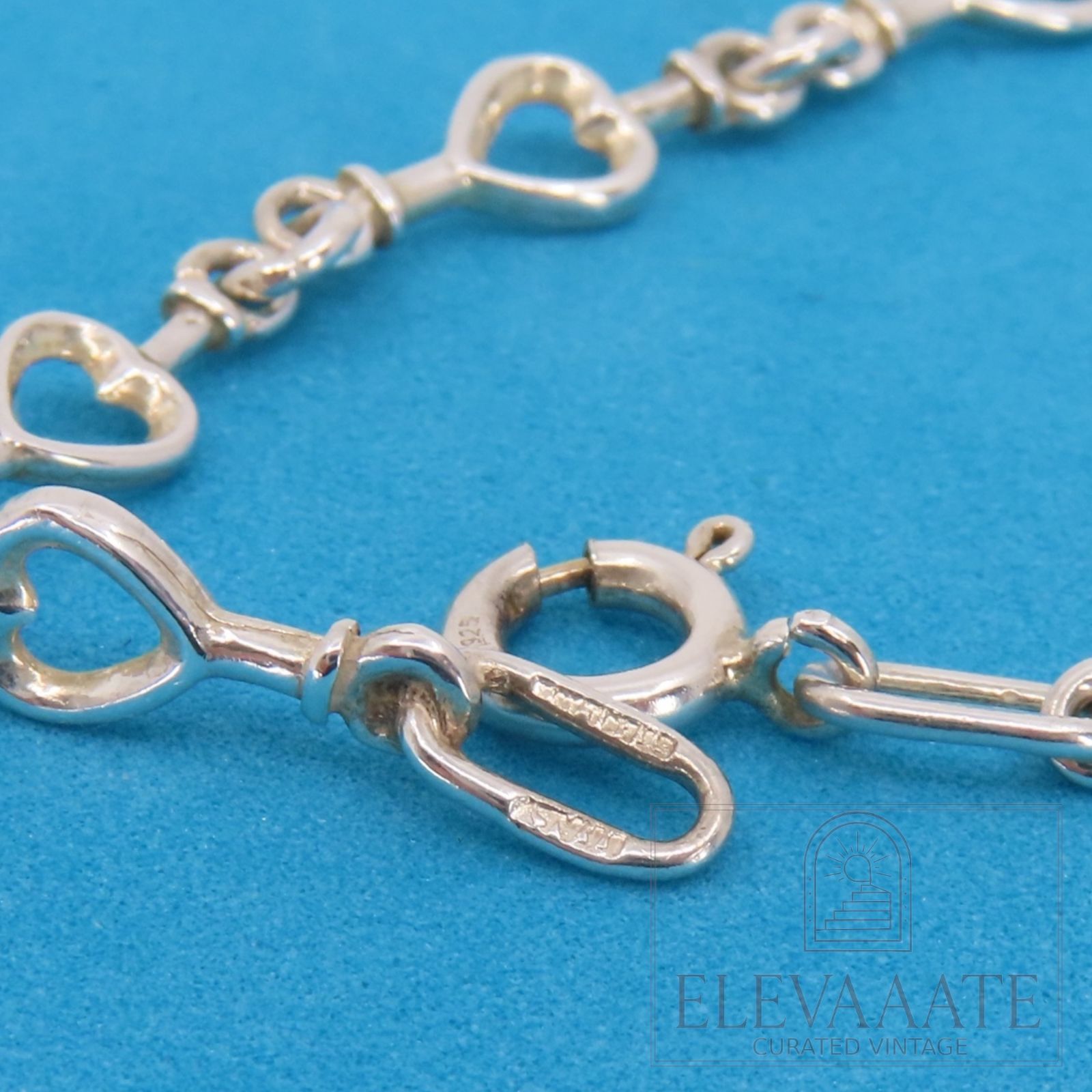 Tiffany ID プレート ハートチェーンブレスレット Tiffany&Co