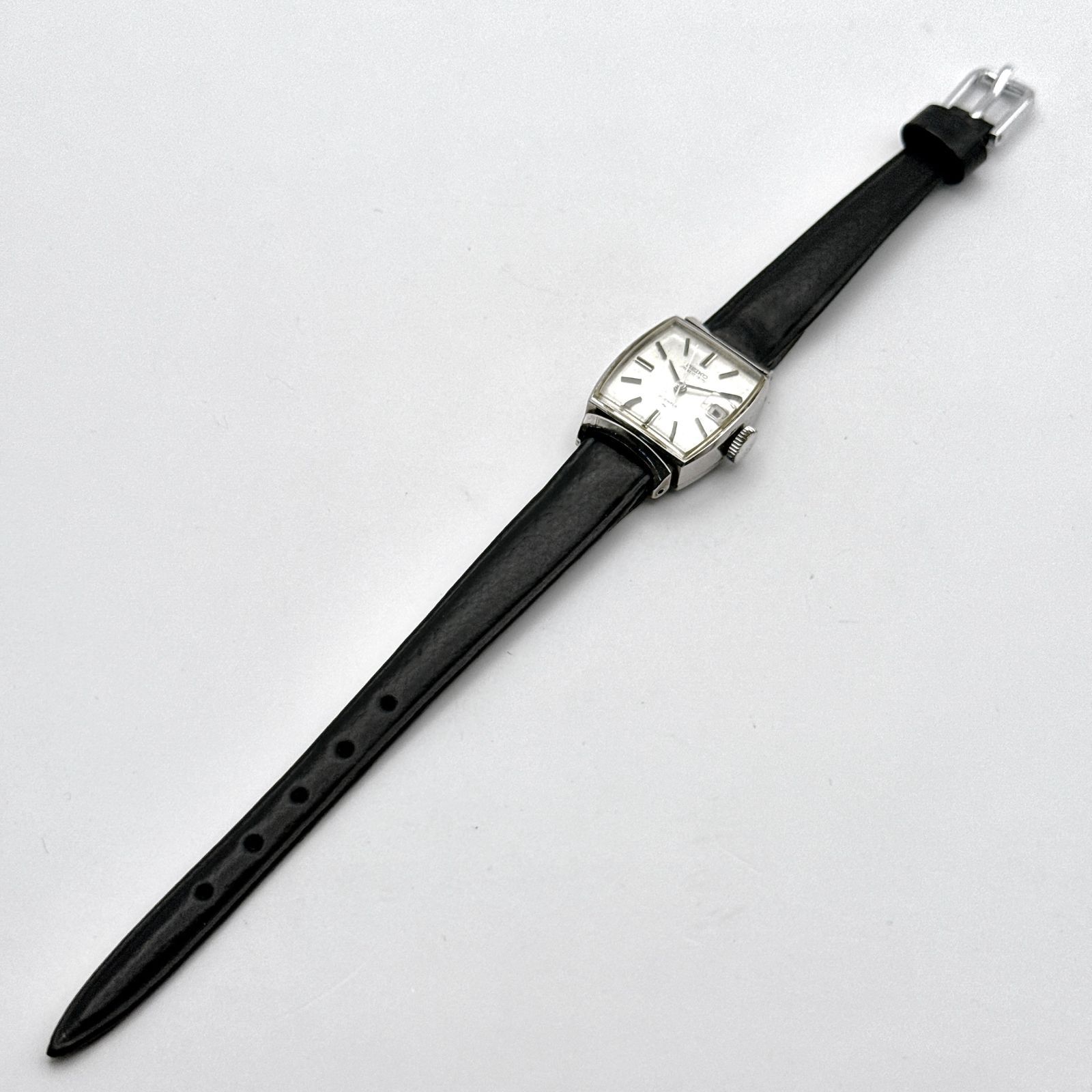 C114【稼働・極美品・アンティーク・未使用ベルト】SEIKO matic lady 