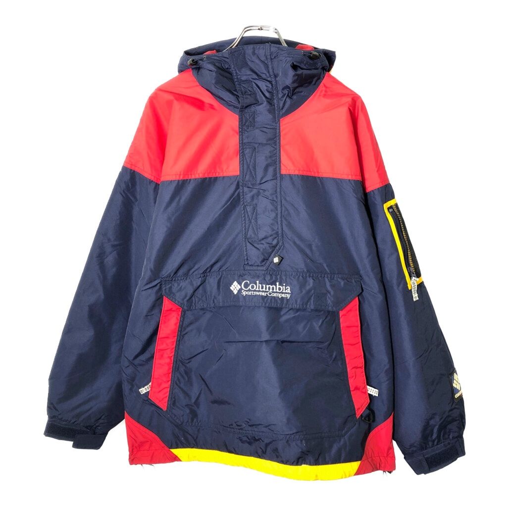 90年代 Columbia コロンビア アノラックパーカー アウトドア バイ メンズ M 古着 V 9021