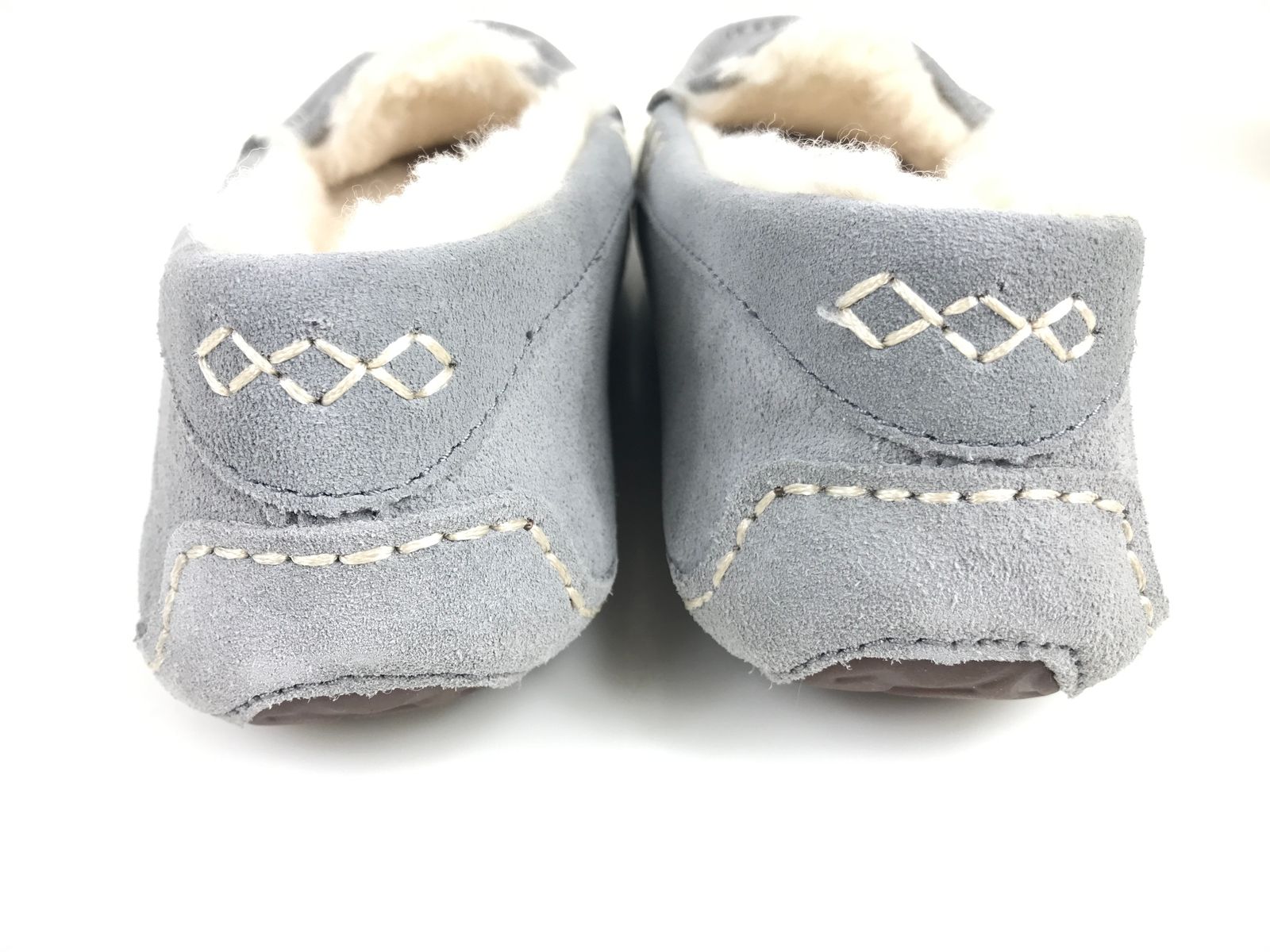  アグ UGG ANSLEY アンスレー モカシン スリッポン サイズ24.0 cm ライトグレイ 型番 579087 モカシン 靴