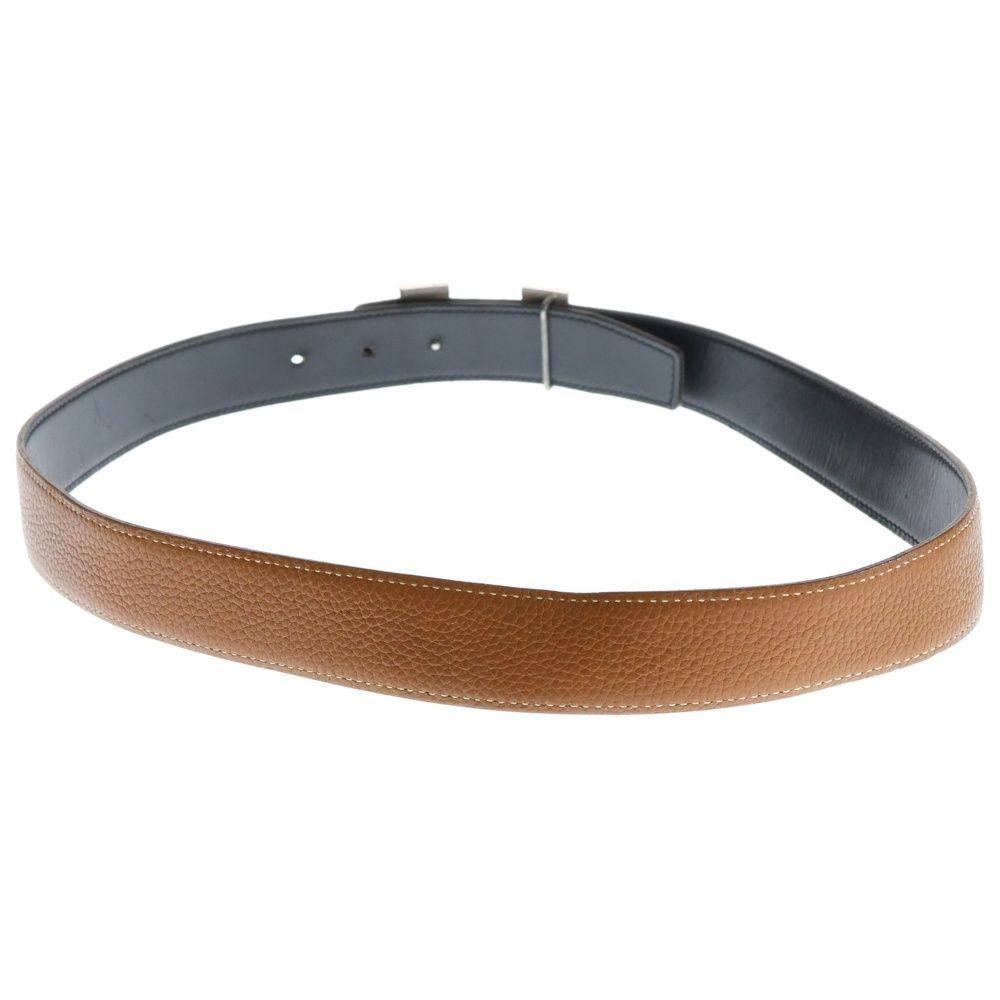 HERMES エルメス コンスタンス Hバックル リバーシブル レザーベルト ブラック ブラウン H刻印