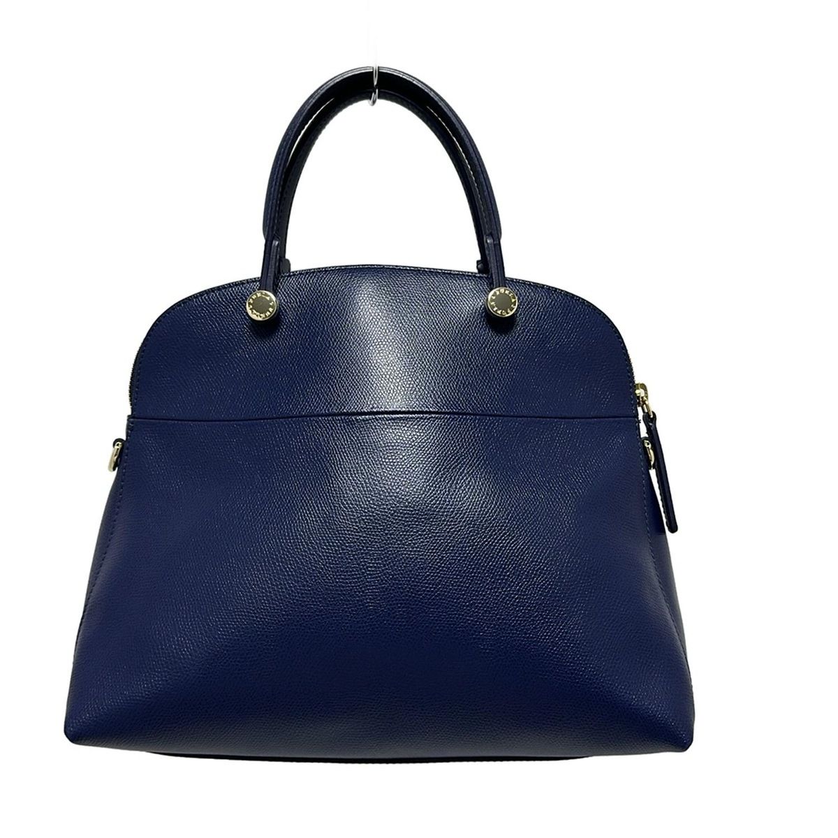 フルラ FURLA ハンドバッグ パイパー レザー ネイビー バッグ ハンドバッグ フルラ パイパー パイパーs 美品 ショルダーバッグ