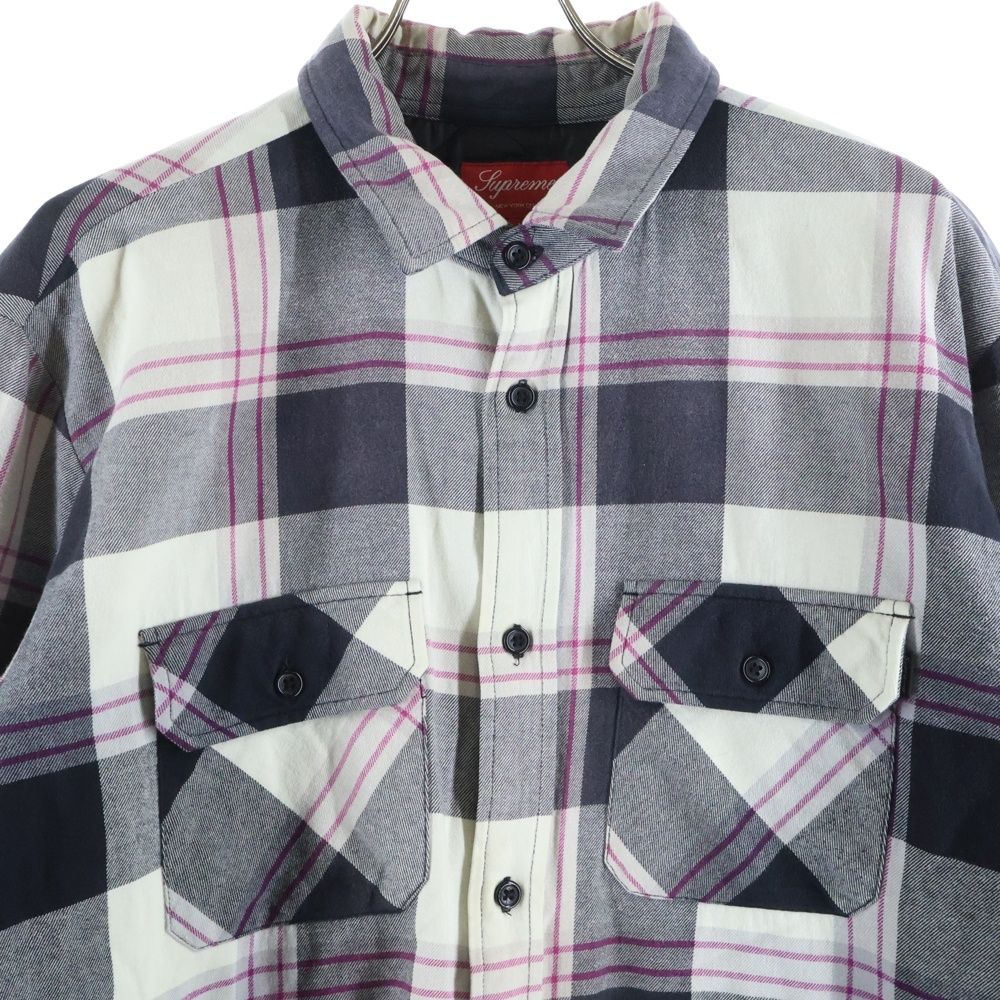 SUPREME (シュプリーム) 20AW Quilted Flannel Shirt キルテッド