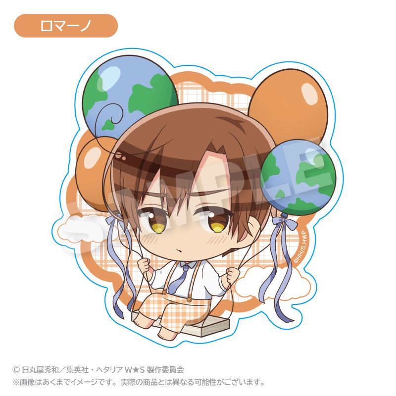 新品/公式】ヘタリア World☆Stars_ばるんこステッカー ロマーノ 公式