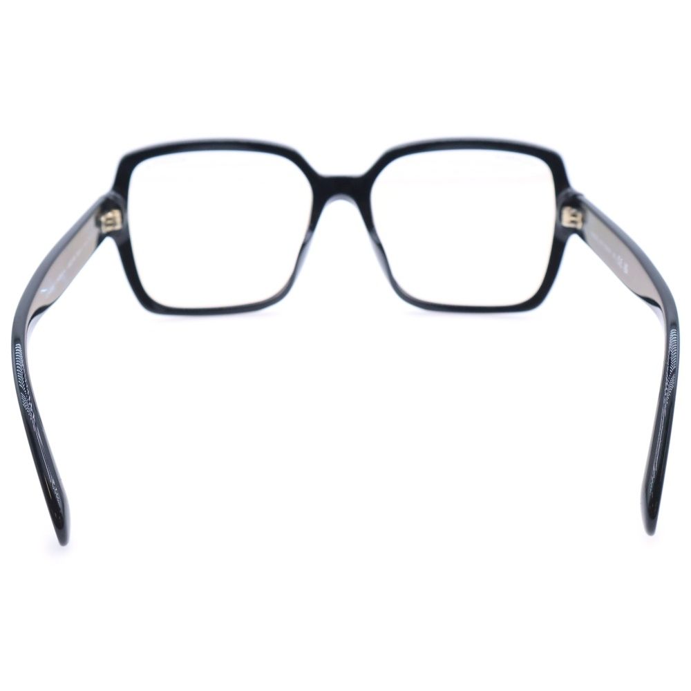 CHANEL (シャネル) ロゴ メガネ ブラックフレーム クリアレンズ 56□17