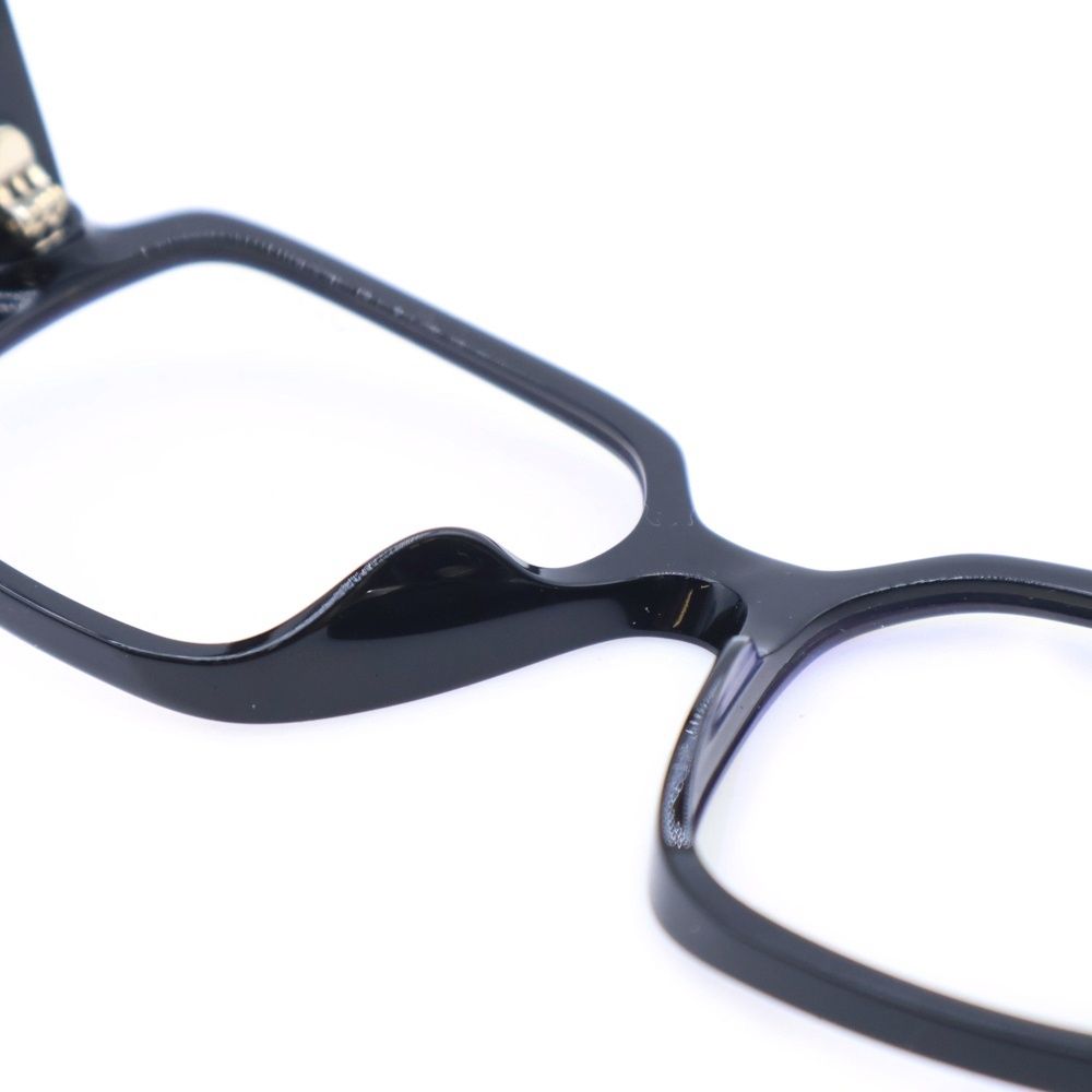 CHANEL (シャネル) ロゴ メガネ ブラックフレーム クリアレンズ 56□17