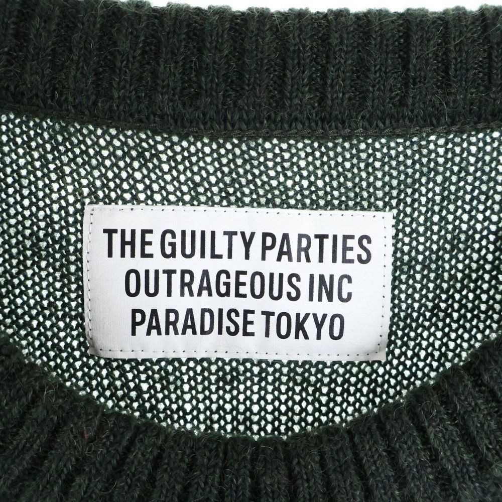 wacko maria モヘア ニット ダークグリーン