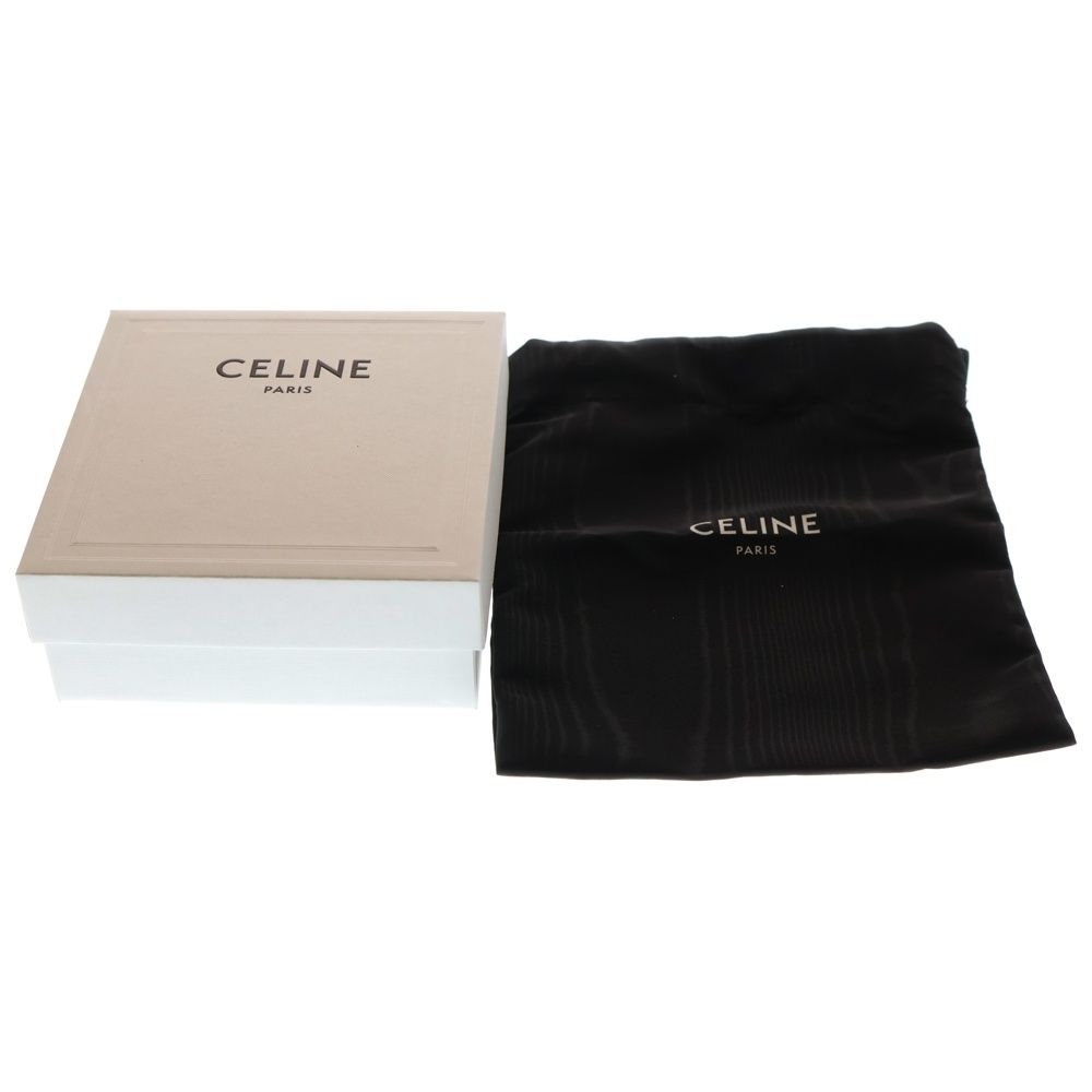 CELINE (セリーヌ) トリオンフ ベルト ブラック レザー ゴールド金具