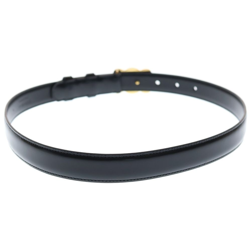 CELINE (セリーヌ) トリオンフ ベルト ブラック レザー ゴールド金具