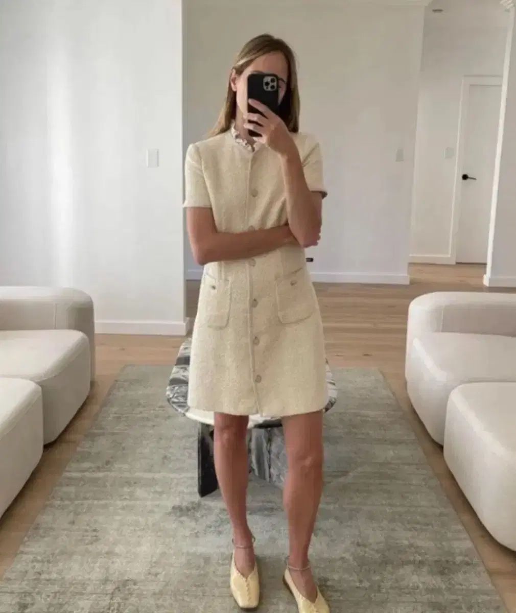 サンドロ ツイード ONE PIECE 38 55 推奨 サナ 着用