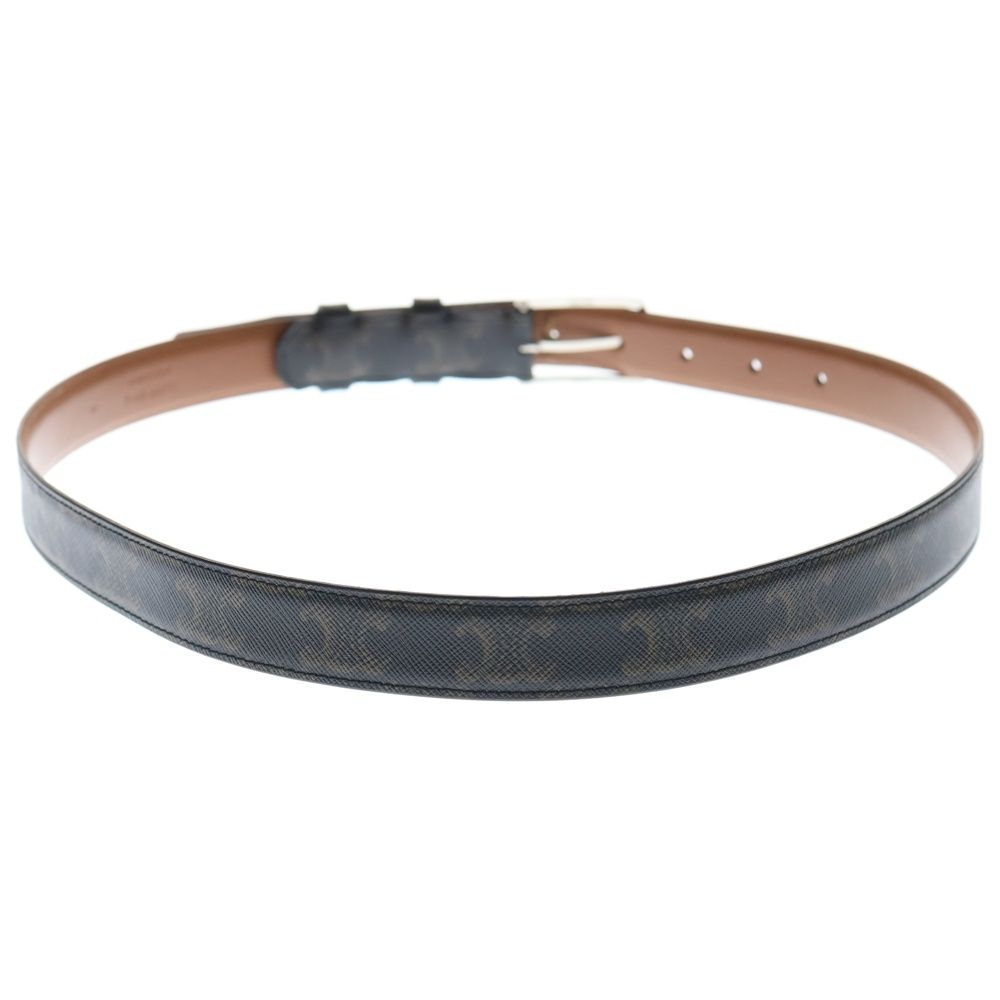 CELINE セリーヌ トリオンフキャンバス レザーベルト F-NE-2270 ブラウン