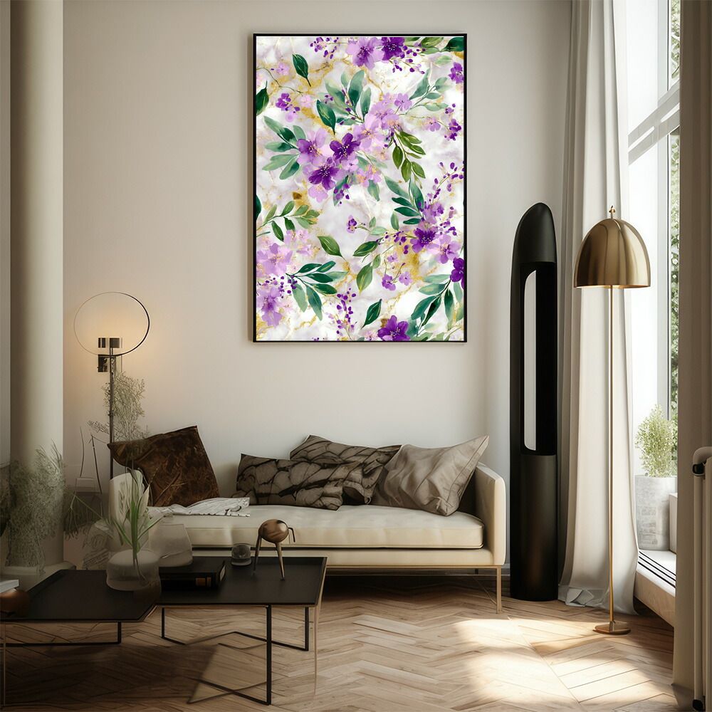 A1サイズ（約59x84cm）】【lm-poster-323】【フレーム付き】フラワー