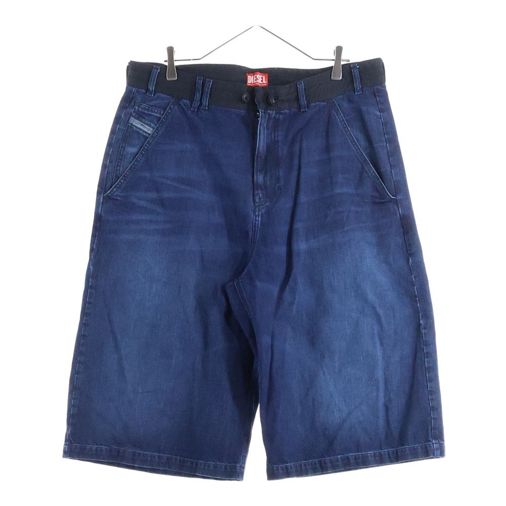 DIESEL ディーゼル JP D ANDRE SHORT S レイヤード加工 デニムショーツ ハーフパンツ インディゴ P 01373