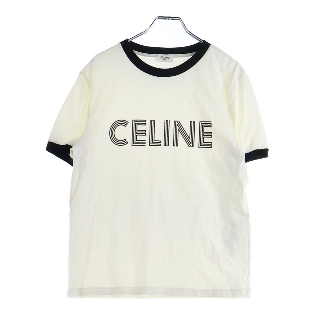CELINE (セリーヌ) 23AW Loose T-Shirt ルーズ ロゴプリント リンガー