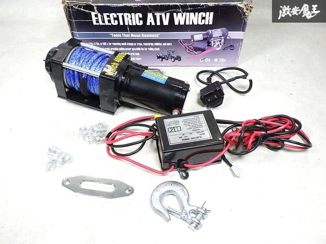 保証付き 即発送】ELECTRIC ATV WINCH エレクトリック ATV ウィンチ