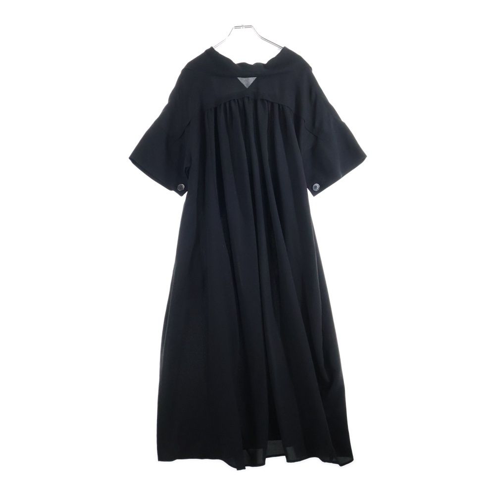 ENFOLD (エンフォルド) PEライトジョーゼット スカーフネック ドレス