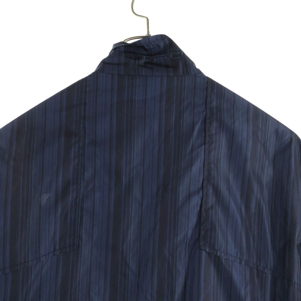 ETRO (エトロ) 裏地ペイズリー柄 ストライプ ナイロン ジップアップ