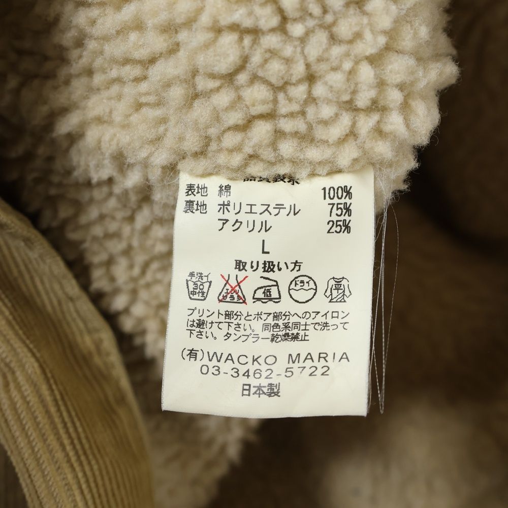 未使用級 イタリア生地 ワコマリア コーデュロイ テーラードジャケット 激レア WACKO MARIA (ワコマリア) ロデオマン チェーンステッチ コーデュロイ