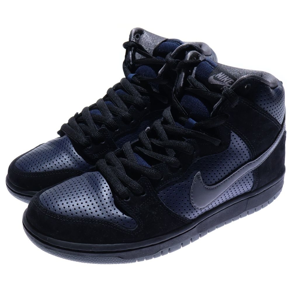 NIKE ナイキ SB DUNK HIGH TRD QS エスビー ダンクハイ ハイカットスニーカー シューズ ブラック ネイビー 28 cm 881758-001