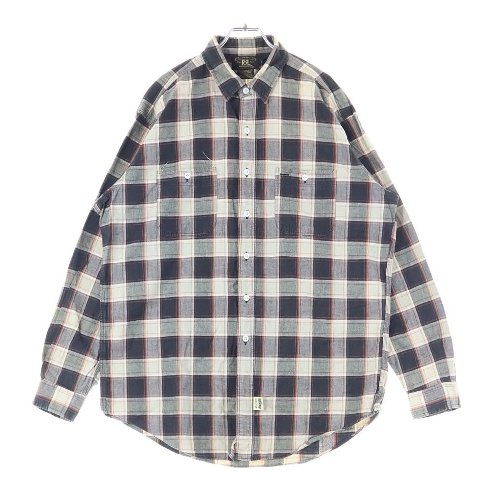 RRL (ダブルアールエル) 90s VINTAGE CHECK SHIRTS 三ツ星タグ チェック柄 長袖ネルシャツ マルチカラー