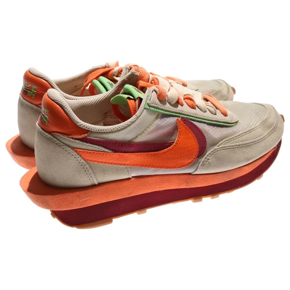  NIKE ナイキ Sacai CLOT LD WAFFLE ORANGE BLAZE DH 1347 100 クロット サカイ ワッフル オレンジブレイズ ローカットスニーカー US 9 5 27 cm ベージュ オレンジ スニーカー 靴