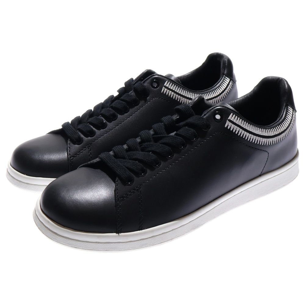 アンダーカバー 19 AW エンブロイダリー レザー ローカットスニーカー ブラック UCX 9 F 04