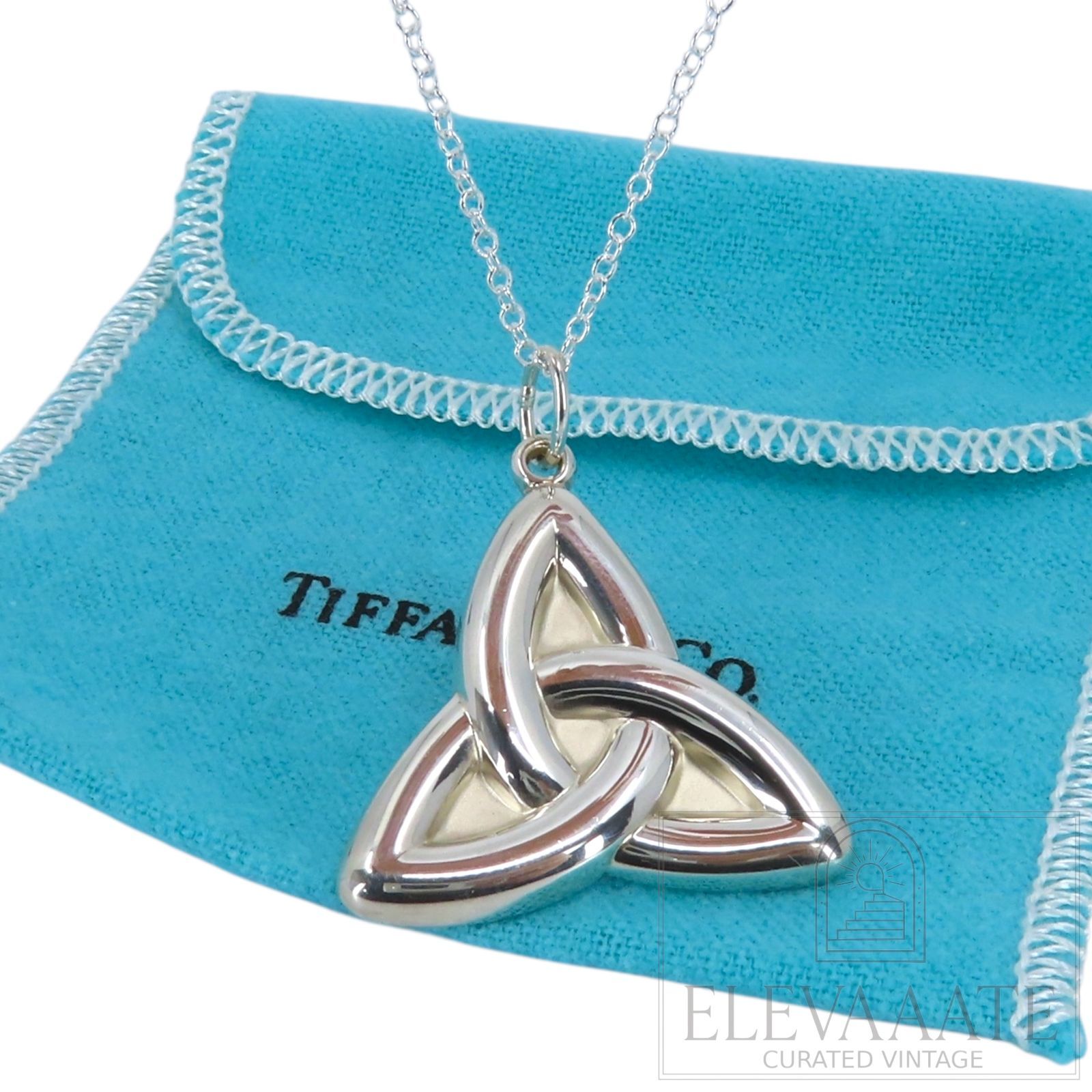 極希少 美品 Tiffany&Co. ティファニー トリニティ ノット シルバー