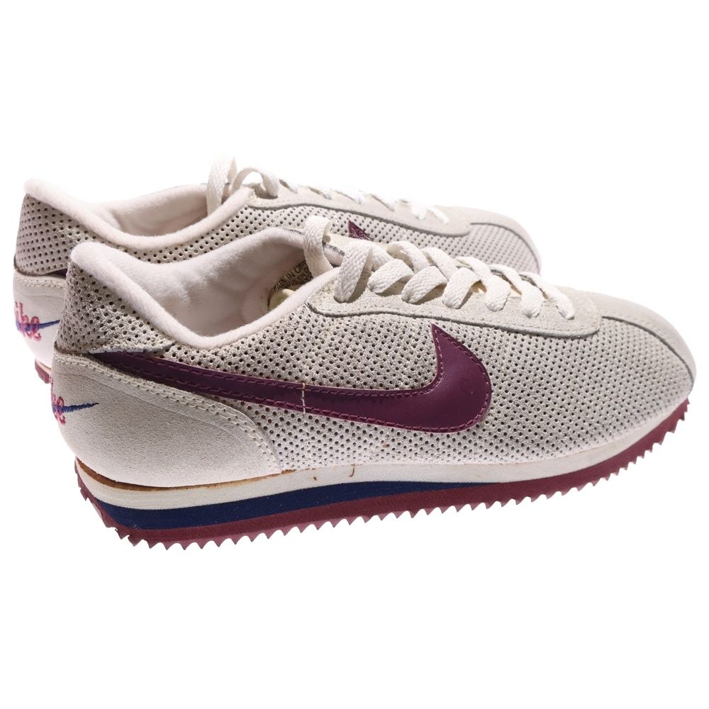  NIKE ナイキ 観賞用 1993年製 20 TH LEATHER CORTEZ レザー コルテッツ ローカットスニーカー グレー ボルドー US 7.5 25.5 cm 102011-060 スニーカー 靴