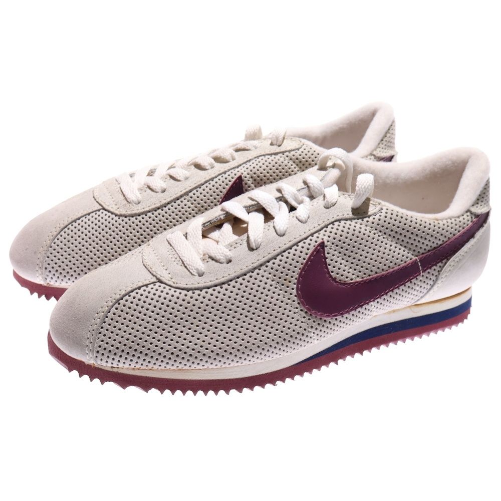NIKE ナイキ 観賞用 1993年製 20 TH LEATHER CORTEZ レザー コルテッツ ローカットスニーカー グレー ボルドー US 7.5 25.5 cm 102011-060