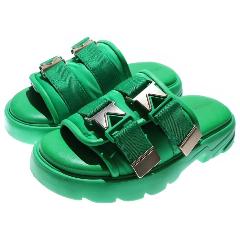 Bottega Veneta ビーチサンダル グリーン BOTTEGA VENETA (ボッテガヴェネタ) FLASH SANDAL ダブルバックル