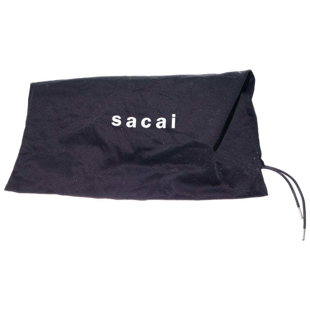  Sacai サカイ 23 SS Wingtip Sandals ウィングチップ レザー サンダル レディース ブラック サンダル ミュール 靴