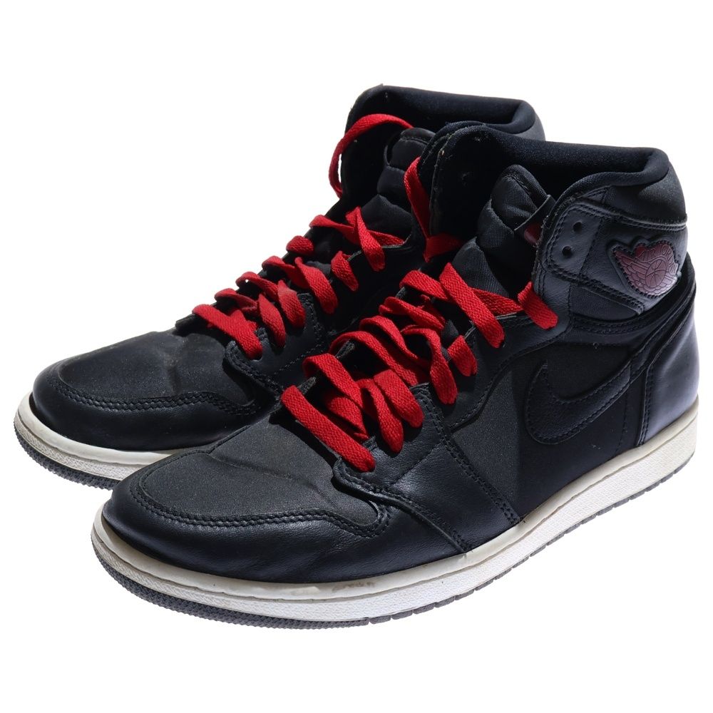 NIKE ナイキ AIR JORDAN 1 RETRO HIGH OG BLACK GYM RED 555088-060 エアジョーダン1 レトロ ハイカットスニーカー US 9.5 27.5 cm ブラック