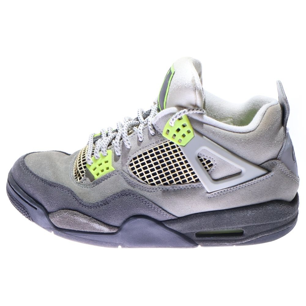 NIKE ナイキ AIR JORDAN 4 RETRO LE NEON CT 5342-007 エアジョーダン4 レトロ ネオン ハイカットスニーカー US 9.5 27.5 cm グレー イエロー