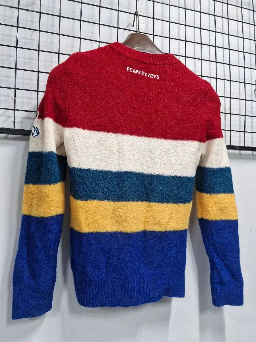 85XS/44-55 パーリーゲイツ ストライプ 防風 ニット - メルカリ