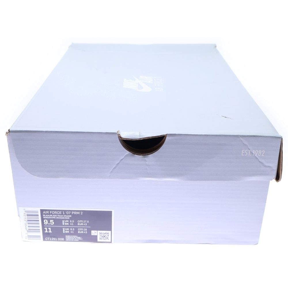  NIKE ナイキ AIR FORCE 1 LOW SHIBUYA エアフォース1 渋谷 ローカットスニーカー ブラック オレンジ US 9 5 27 cm CT 1251 006 スニーカー 靴