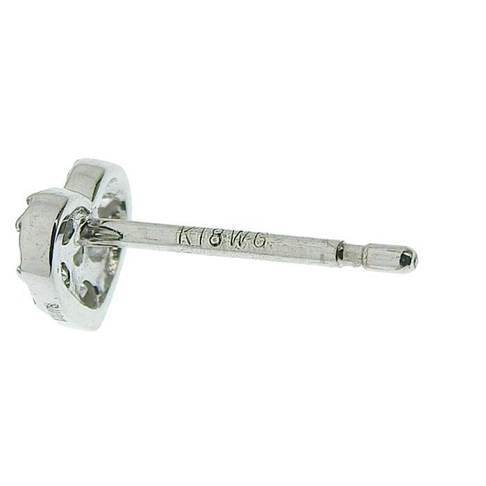 PONTE VECCHIO ポンテヴェキオ ハート モチーフ パヴェ ピアス K18WG