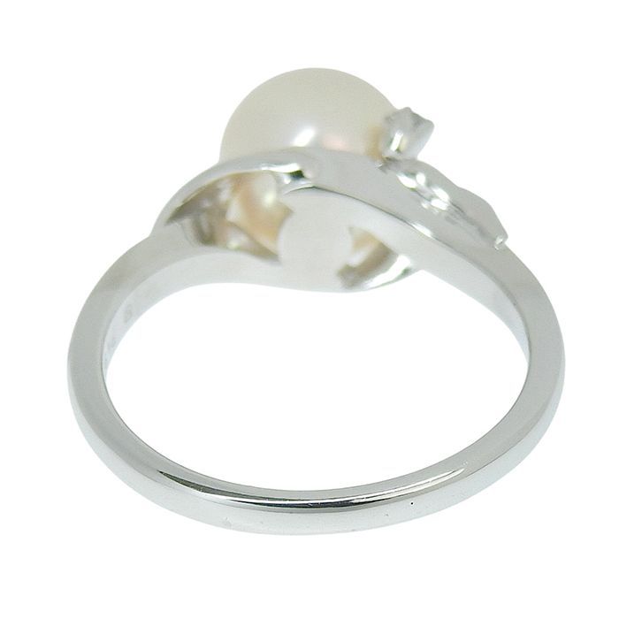 MIKIMOTO ミキモト デザイン パール リング Pt900 プラチナ パール